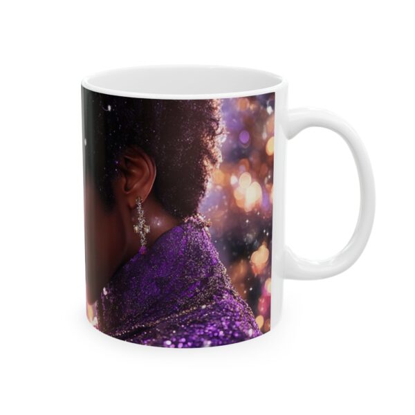 Prince Purple Rain Christmas Ceramic Mug 11 oz and 15 oz, Festive Fun Design, Bold Colors, Coffee Cup, Tea Mug, African American, Novelty - Image 4