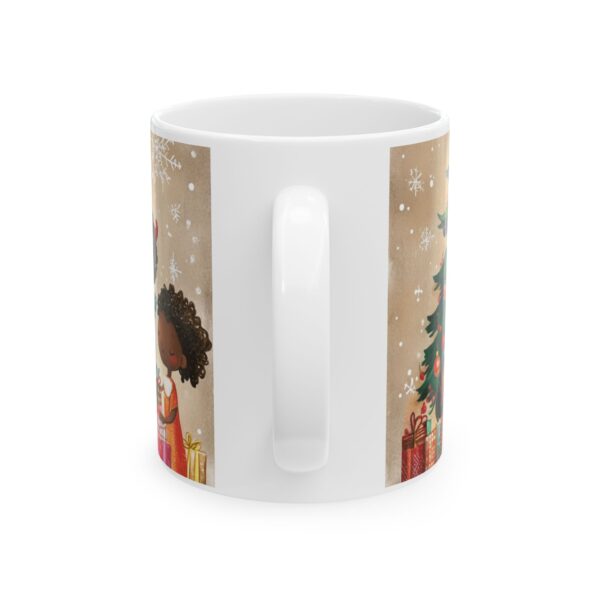 Ceramic Mug, (11oz, 15oz) African American Christmas Ceramic Mug, Fun and Festive, Gift Idea, Original Design, Fun for All Ages, Colorful - Image 2