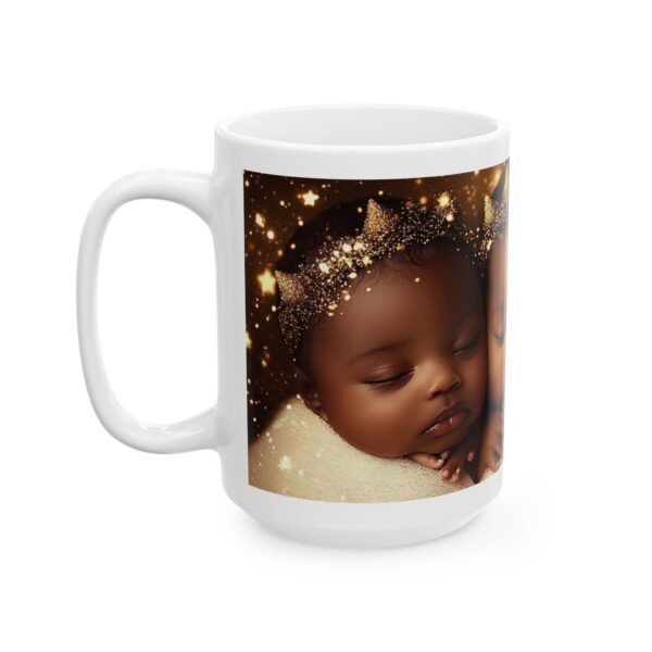 Ceramic Mug, (11oz, 15oz) African American Christmas Mug, Brown Baby Gift Idea, Original Design, For All Ages, Holiday, Coffee Mug - Image 7