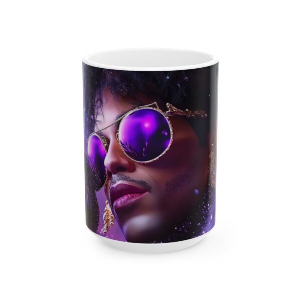 Prince Purple Rain Ceramic Mug, (11oz, 15oz) Colorful Christmas Coffee Mug with the artist Prince Fun and Festive - Image 5