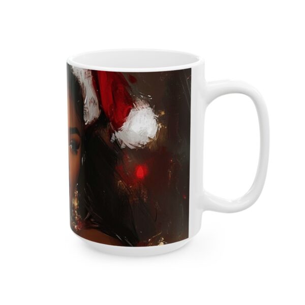 African American Christmas Ceramic Mug, (11oz, 15oz) Bold Design, Colorful and Festive, Santa Baby Design, Fun Gift Idea, Sexy Design - Image 8