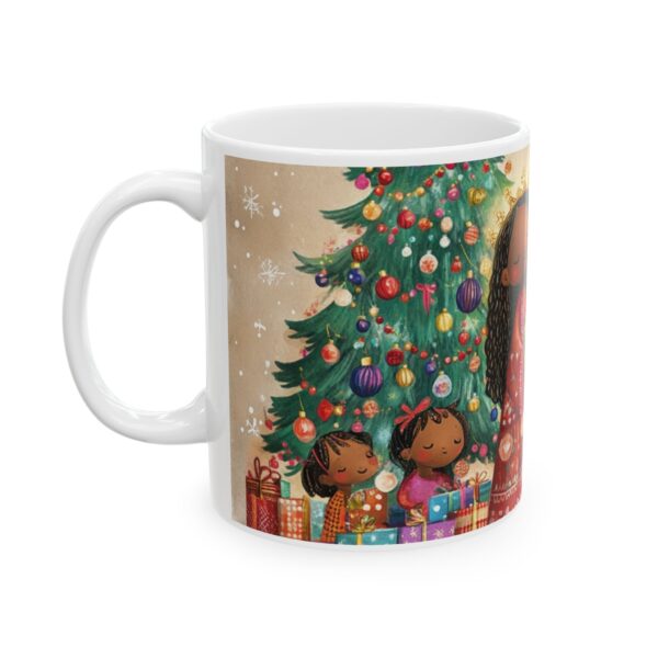 Ceramic Mug, (11oz, 15oz) African American Christmas Ceramic Mug, Fun and Festive, Gift Idea, Original Design, Fun for All Ages, Colorful - Image 3