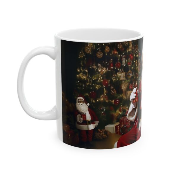 President Barak Obama Santa Claus Ceramic Mug, (11oz, 15oz) Vibrant Colors, Fun and Festive - Image 3