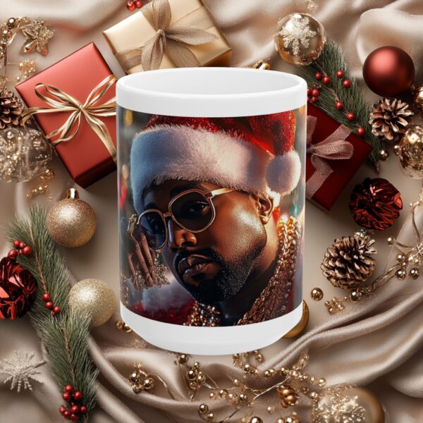 Ceramic Mug, (11oz, 15oz)  Kanye Meme Mug, African American Celebrity Christmas Fun and Festive Gift, Original Design, Fun, Hip Hop, Meme - Image 5