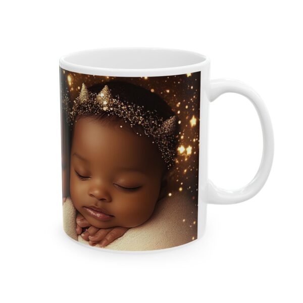 Ceramic Mug, (11oz, 15oz) African American Christmas Mug, Brown Baby Gift Idea, Original Design, For All Ages, Holiday, Coffee Mug - Image 4