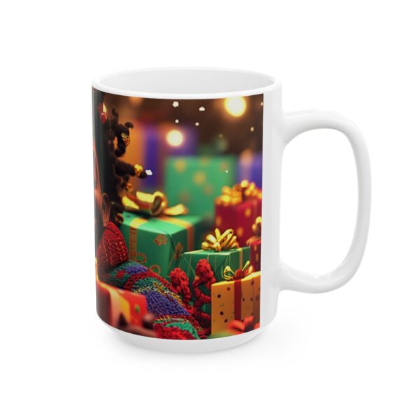 African American Christmas Mug, Fun and Festive, Gift Idea, Original Design, Fun for All Ages Colorful Black Male - Image 8