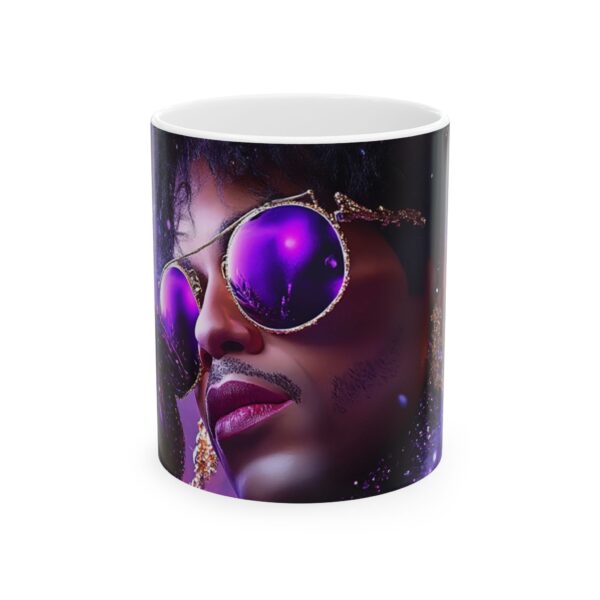 Prince Purple Rain Ceramic Mug, (11oz, 15oz) Colorful Christmas Coffee Mug with the artist Prince Fun and Festive