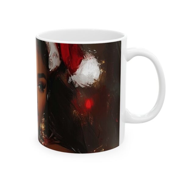 African American Christmas Ceramic Mug, (11oz, 15oz) Bold Design, Colorful and Festive, Santa Baby Design, Fun Gift Idea, Sexy Design - Image 4