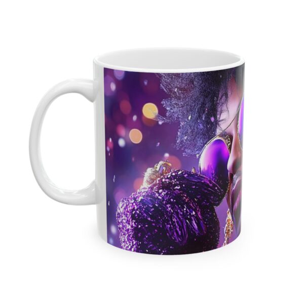 Prince Purple Rain Ceramic Mug, (11oz, 15oz) Colorful Christmas Coffee Mug with the artist Prince Fun and Festive - Image 3