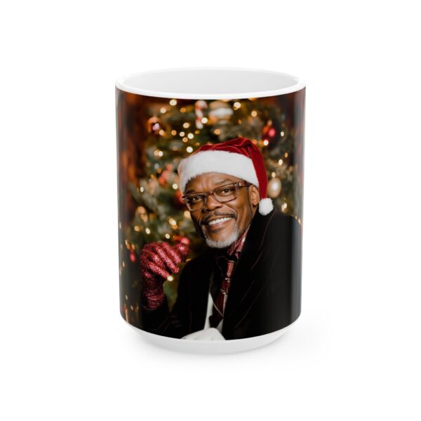 Samuel L. Jackson Santa Claus Ceramic Mug, (11oz, 15oz) Vibrant Colors, Fun and Festive - Image 5