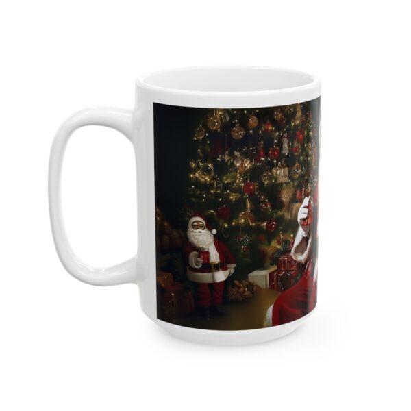 President Barak Obama Santa Claus Ceramic Mug, (11oz, 15oz) Vibrant Colors, Fun and Festive - Image 7