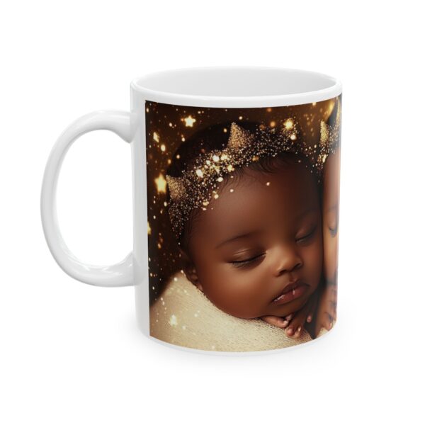 Ceramic Mug, (11oz, 15oz) African American Christmas Mug, Brown Baby Gift Idea, Original Design, For All Ages, Holiday, Coffee Mug - Image 3