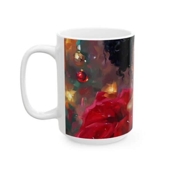 African American Christmas Ceramic Mug, (11oz, 15oz) Bold Design, Colorful and Festive, Santa Baby Design, Fun Gift Idea, Sexy Design - Image 7